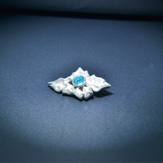 Sayram Lake Sunny Theme Silver Pendant - Men's Style