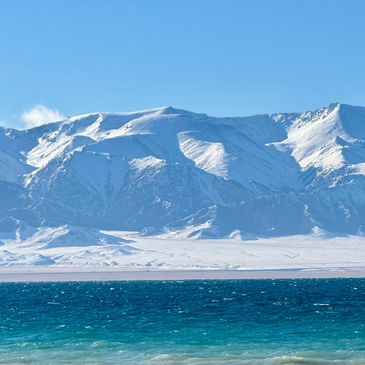 Sayram Lake Sunny Theme Silver Pendant - Men's Style