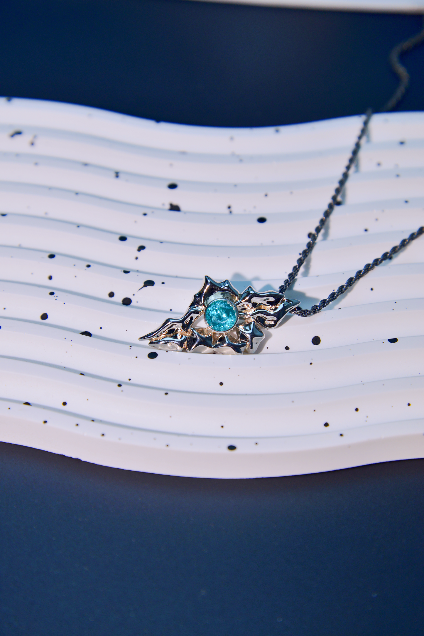 Sayram Lake Sunny Theme Silver Pendant - Unisex Style